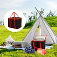 thumbnail image 2 of Styrofoam Cooler Food Delivery Bag, Insulated Grocery Bags Insulated Cooler Bag for Hot or Cold Food Delivery, Groceries, Travel, Shopping(Black & Red), 2 of 5