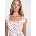 thumbnail image 4 of No Boundaries Cloud Core Scoop Neck Sleep Tee, Women's XXS-3X, 4 of 5