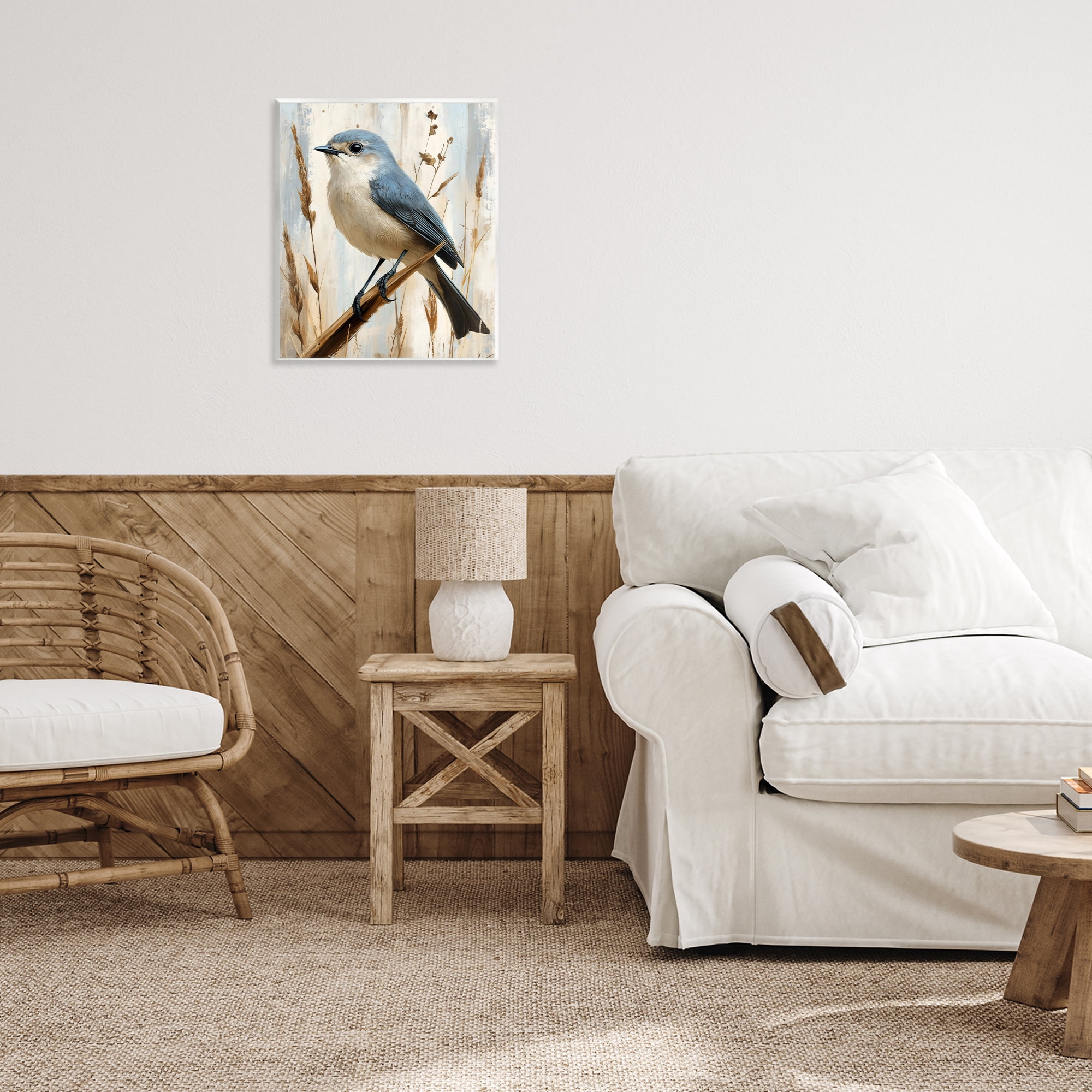 Stupell Industries Bluebird on Tall Glass Perch Wall Plaque Art, design by Creative Studio