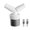 White, variant on Washing Machine Drain Adapter Dishwasher And Washing Machine Drain Adapter Double Connection Y With For Pipe Diameter 40 Mm And Inlet Diameter 18 24 Mm With 2 Hose Clamps Plumbing Fittings