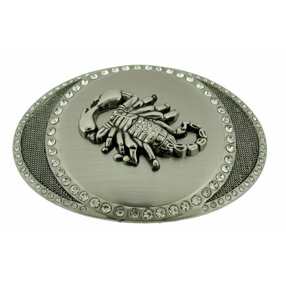 Scorpion Zodiac Sign Belt Buckle Scorpio Rhinestone Bling Iced Out Cowgirl Rodeo Costume Western New