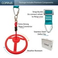 thumbnail image 3 of Ninja Wheel Obstacle for Kids Slackline Hanging Wheel for Ninja Warrior Obstacle Course Attachments, 3 of 7