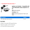 thumbnail image 2 of Ignition Lock Cylinder - Compatible with 1997 Oldsmobile Cutlass Supreme 3.1L V6, 2 of 2