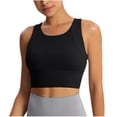 thumbnail image 1 of Workout Sports Bras for Women Solid Color Double Shoulder Shockproof Yoga Wireless, 1 of 5
