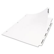 Office Essentials Index Dividers with White Labels