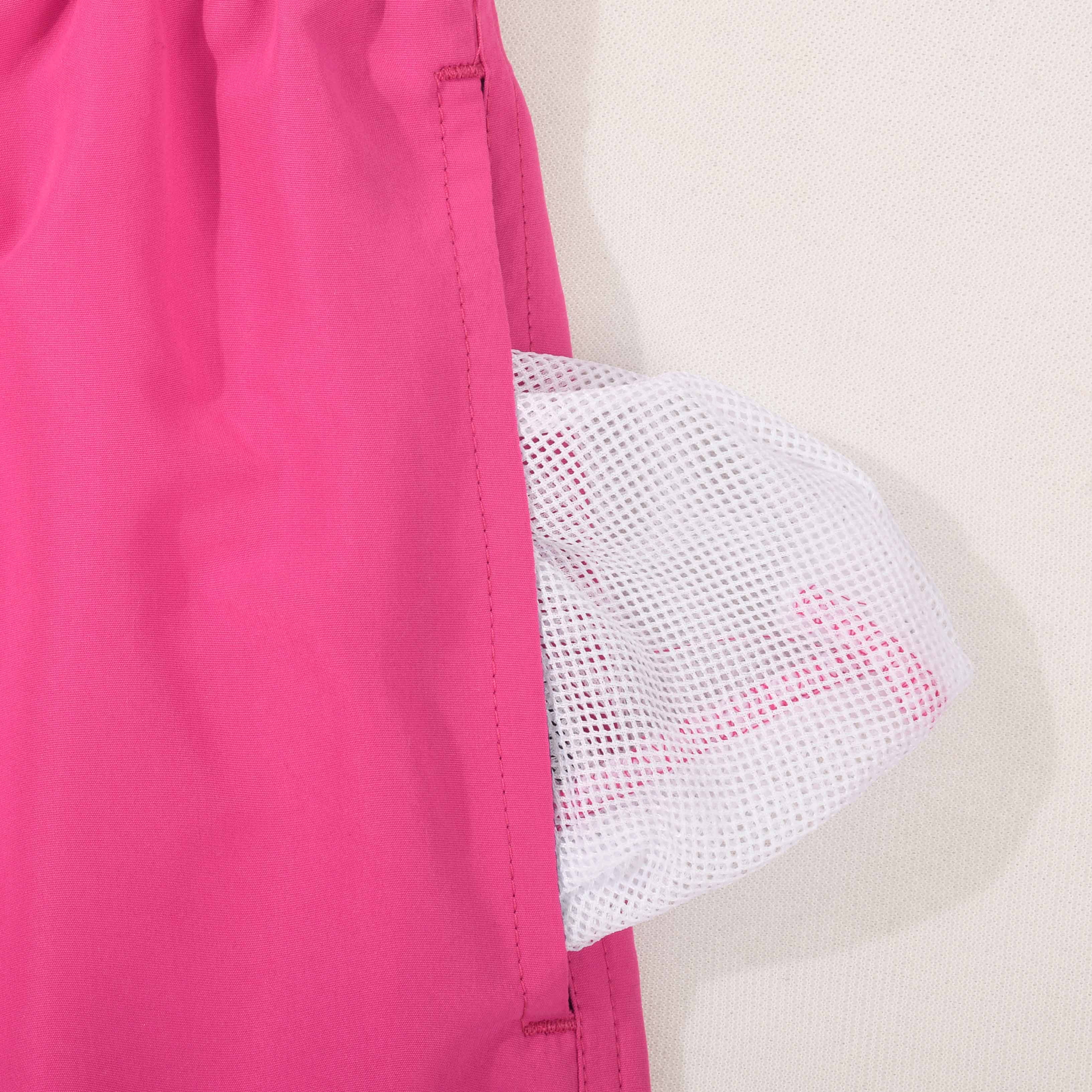 3 Pcs Mens Swim Trunks With Mesh Liner Quick Dry Bathing Suit Swimswear Pink Red Light Blue Size M