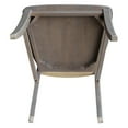thumbnail image 3 of International Concepts Cosmo Dining Chair in Gray Taupe (Set of 2), 3 of 7