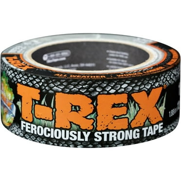 T-REX Ferociously Strong Tape, Duct Tape with UV Resistant & Waterproof Backing for Wood Brick Concrete and More, 12 yd. x 1.88", Gunmetal Gray, 1-Roll 241309