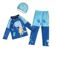 thumbnail image 4 of Boys Swim Trunks Set 2 Piece, Toddler Swimwear with Animal Print, Kids Quick Dry Swimsuits with UPF 50+, Swim Set with Cap for Beach, Pool, Hot Spring, 4 of 9
