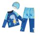thumbnail image 4 of Odeerbi 3-14 Años Niños 2 Piezas de Manga Larga Rash Guard Conjunto Dibujos Animados Impresión Upf 50 + Traje de Baño de Surf Seco Rápido Con Pantalones Cortos, 4 of 9