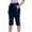 Navy, variant on Tqcoqu Women's Cargo Capri Pants with Zipper Pockets,Lightweight Quick Dry Hiking Travel Capris,Army Green Women's S-XXXL