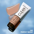 thumbnail image 4 of COVERGIRL Clean Invisible Liquid Foundation, 148 Perfect Beige, 1.0 fl oz, 4 of 15