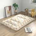 thumbnail image 4 of Costway Queen Futon Mattress Japanese Floor Pad Washable Cover Carry Bag Brown Bear, 4 of 9