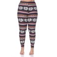 thumbnail image 1 of White Mark Leggings à Imprimé des Fêtes pour Femmes, 1 of 5