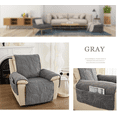 thumbnail image 3 of Velvet Recliner Chair Cover Soft Thickened Recliner Slipcover Non Slip Washable Lazy Boy Recliner Couch Cover All Seasons Reclining Sofa Slipcover Furniture Protector for Pets Kids Dark Grey, 3 of 10