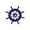 Dark Blue, variant on Hampton Nautical Dark Blue Decorative Ship Wheel with Sailboat 6" - Ship Steering Wheel - Nauti