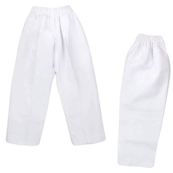 NAMAZU Pantalons de Karaté pour Enfants et Adultes 7oz Polyester/cotto Légers Pantalons de Karaté pour Étudiants Taille Élastique Pantalons d'Arts Martiaux