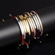 thumbnail image 3 of Pulsera de tubo hueco de acero inoxidable con nombre personalizado para hombre y mujer, pulsera de cuerda trenzada ajustable de 2mm a la moda, regalo de joyería, 3 of 4