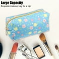 thumbnail image 5 of Unique Bargains Makeup Bag Flowers Pattern Travel Cosmetic Organizer Multicolor, 5 of 7