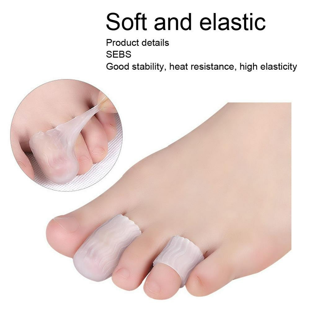 Kritne 10 Pairs Toe Cover Protector Sports Pain Relief Hammer Toe