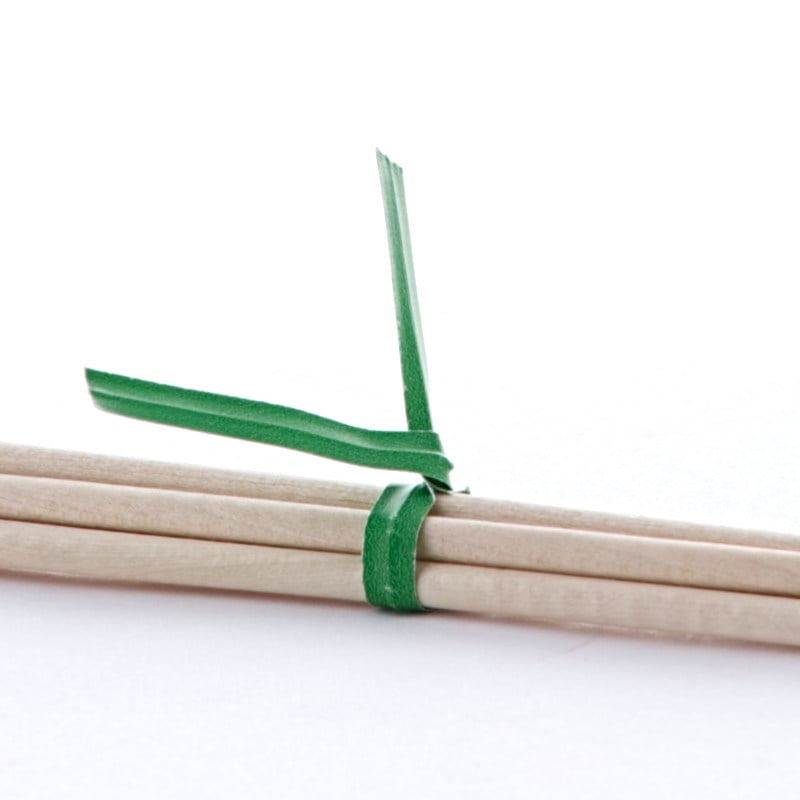 Green Paper Twist Ties 3/16" X 4" by Paper Mart