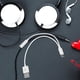 thumbnail image 3 of Type-C to Double 3.5mm Earphone Cable Adapter Usb 3.1 Type C USB-C Male to Double 3.5 AUX Audio Female Jack, 3 of 4