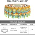 thumbnail image 3 of Mandala Round Tablecloth 60 Inch Waterproof Tablecloths Boho Table Cloth Decorative for Picnic Party Holiday Home Indoor Outdoor, 3 of 5