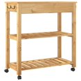 thumbnail image 5 of vidaXL Kitchen Trolley MONZA 84x40x90 cm Solid Wood Pine, 5 of 5