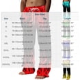thumbnail image 3 of Zpanxa Work Pants for Men Flame Printed Drawstring Elastic Waist Loose Fit Athletic Pants with Side Pockets, 3 of 5