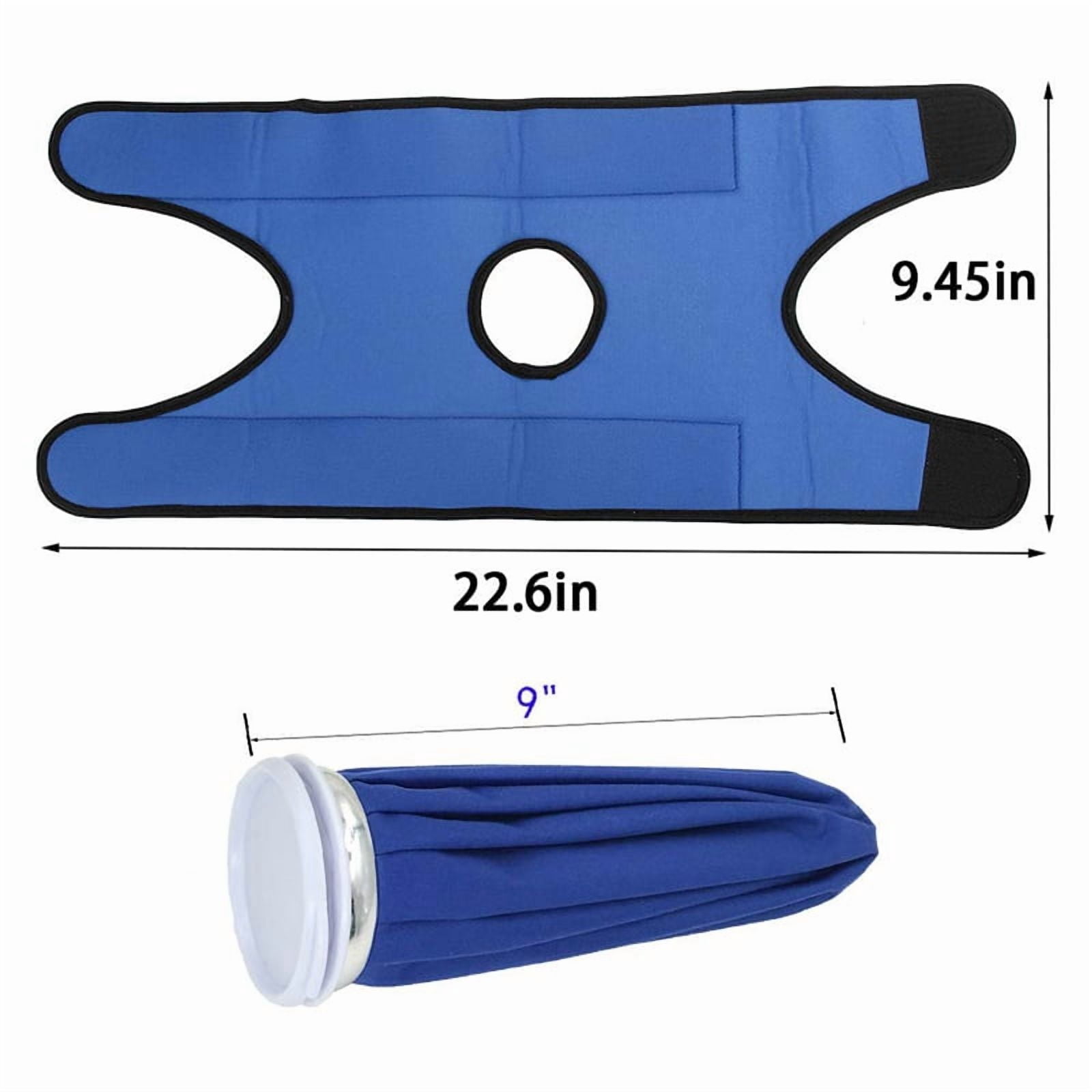 Ice Bags with Straps, Hot Cold Therapy Reusable Ice & Cold Therapy Wrap with Strap Hand Foot Wrist Elbow Relief,1 x Cold Therapy Wrap 1 x 9 inch ice bag 1 x Cloth wrap 2 x Elastic straps