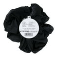 thumbnail image 2 of Scünci The Original Scrunchie Jumbo Size in Washable Black Nylon Silk-Like Fabric, Perfect for Wrist-to-Hair Versatility, 1-Piece, 2 of 2