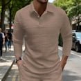 thumbnail image 2 of Vetsdori Mens Long Sleeve Tshirts Button up Sweatshirt Pullover Outdoor Winter Casual Plain Collar Tops for Men, 2 of 9