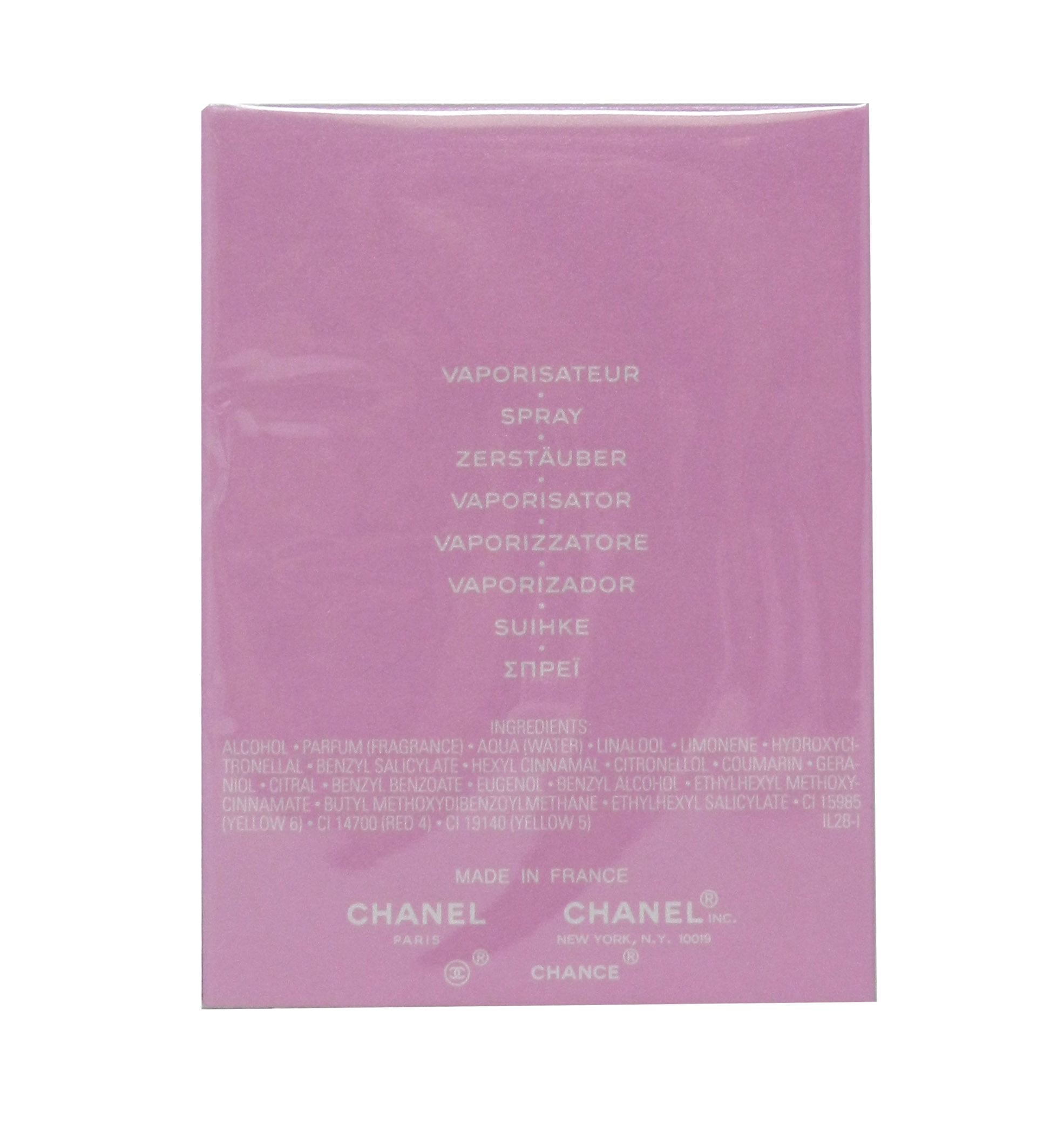 Chanel Chance Eau De Toilette 1.2 Ounces 