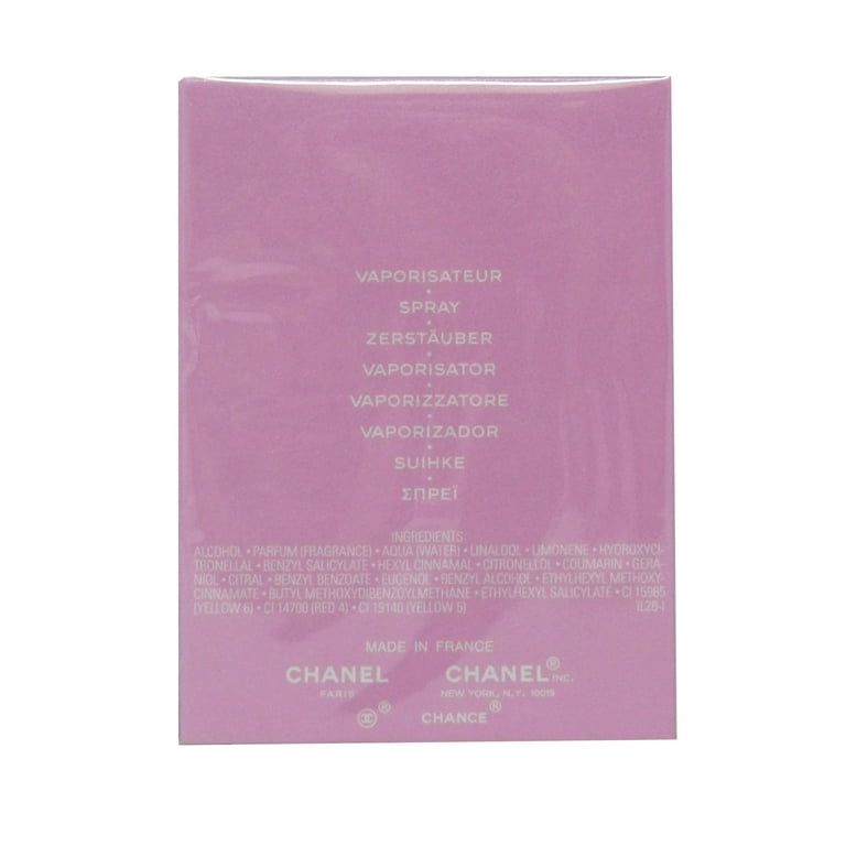 Chanel Chance Eau Tendre Eau de Toilette Spray (Ingredients Explained)