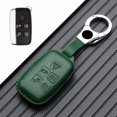 thumbnail image 1 of Car Key Fob Cover Case Protector Real Leather Car Key Case Cover For Land Rover Range Rover Discovery For Jaguar, 1 of 8