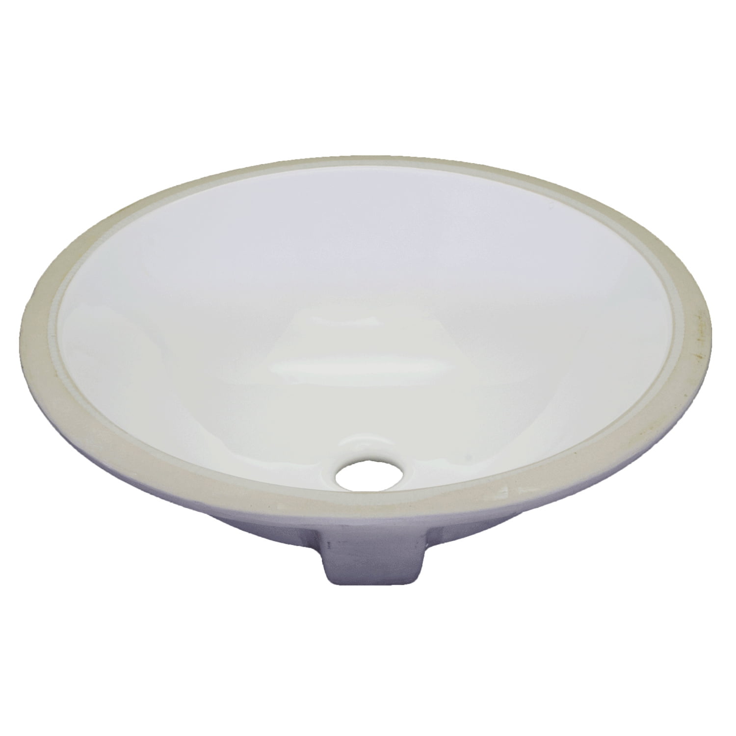 Scoop Oval Undermount Bathroom Vanity Sink, 151/4" x 131/2" x 8