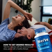 Nerve Alive Capsules – NerveAlive Pills Advanced Supplement, All Natural, Nerve Alive Maximum Strength Formula, Glycogen Support, 3 Pack, 180 Capsules