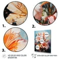 thumbnail image 3 of Designart "Lilies Representation Colorfuled Acrylic V" Floral Floater Framed Wall Art Print, 3 of 7