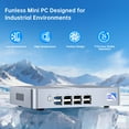 thumbnail image 2 of Mini PC Intel Alder Lake N100 (up to 3.4GHz), Desktop Computer Fanless Windows 11 Pro, 8G DDR4 RAM/256G SSD/4K UHD/WiFi 6, BT 5.2 for Business Home Office Recreation, 2 of 11