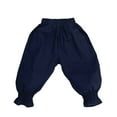 thumbnail image 2 of JIAYUE Kids Pants Solid Color Jogger Knickerbockers Jodhpur Mid Waist Trousers For Boys Girls Playtime Wear, 2 of 5