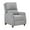 Gray, variant on Pemberly Row Contemporary Fabric Push Back Recliner in Beige
