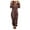Coffee, variant on Aoochasliy Womens Pants Long Sleeve Hooded Jumpsuit Pajamas Casual Winter Warm Rompe Sleepwear
