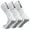 White, variant on 3-Pair Pack of Non-Slip Athletic Socks with Grippers - Breathable Sports Socks for Men and Women, Ideal for Football, Basketball, Yoga, Running, Cycling