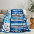 thumbnail image 5 of Gifts for Son Birthday Gifts to Son | to My Amazing Son Blanket with Many Great Words | Blanket Gifts for Son | Graduation for Son Throw Blanket 50"x60", 5 of 6