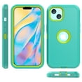 thumbnail image 5 of NIFFPD iPhone 14 Case, Shockproof Full Coverage Protective Cover Phone Case for iPhone 14 6.1" Green, 5 of 5