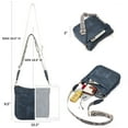 thumbnail image 3 of Bandoleras BOSTANTEN Trendy de piel vegana hobo azul marino, 3 of 8