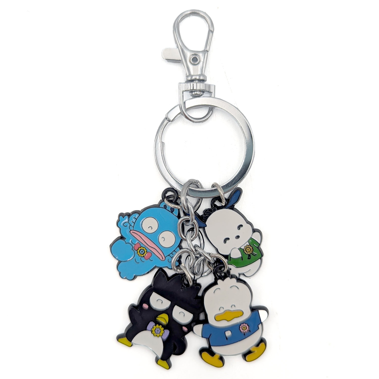 Badtz-Maru Hangyodon Pochacco Pekkle - Hello Kitty 1" Keychain 4 pc. Pendant