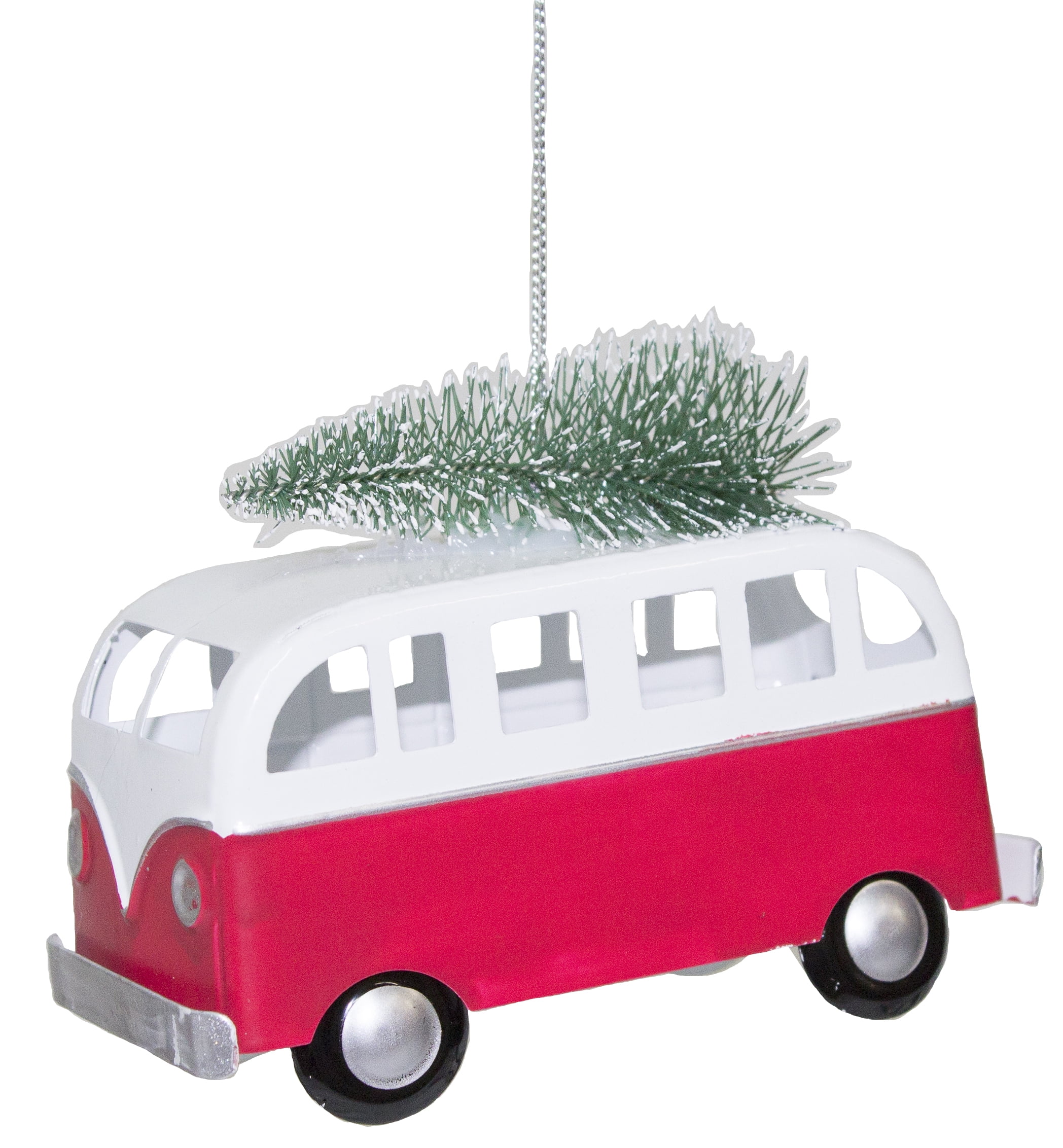Van Camper With Tree Metal Christmas Ornament  Walmart.com