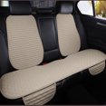 thumbnail image 4 of Funda de asiento de coche, funda de lino para asiento delantero y trasero, cojín protector, fundas para asientos de automóvil, alfombrilla protectora, fundas para coche, 4 of 5