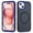 Purple/Navy, variant on ShellTech Case for iPhone 15,Shockproof Rubber Case Compatible with Mag Safe Hybrid PC Cover For iPhone 15 ,Red